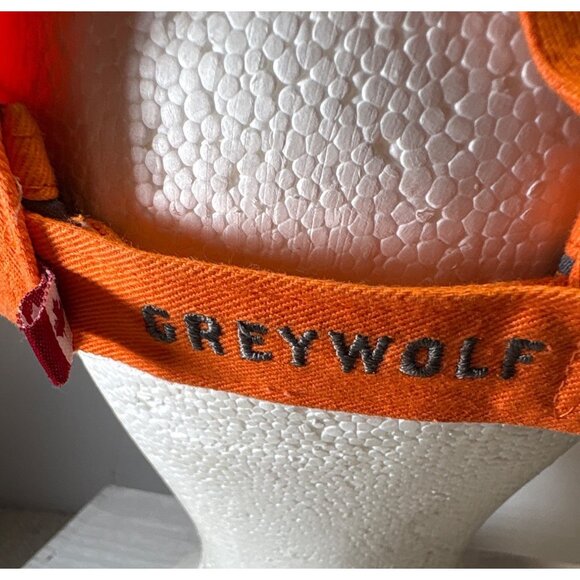 Greywolf Golf Club Baseball Cap Adjustable Orange Gray 100% Cotton Panorama BC - Picture 5 of 10